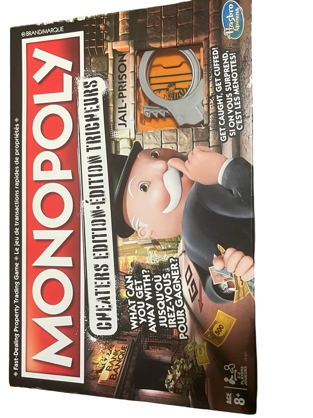 Hasbro Monopoly Cheaters Edition Board Game - Red, White, Black